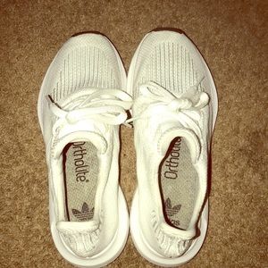 White adidas sneakers
